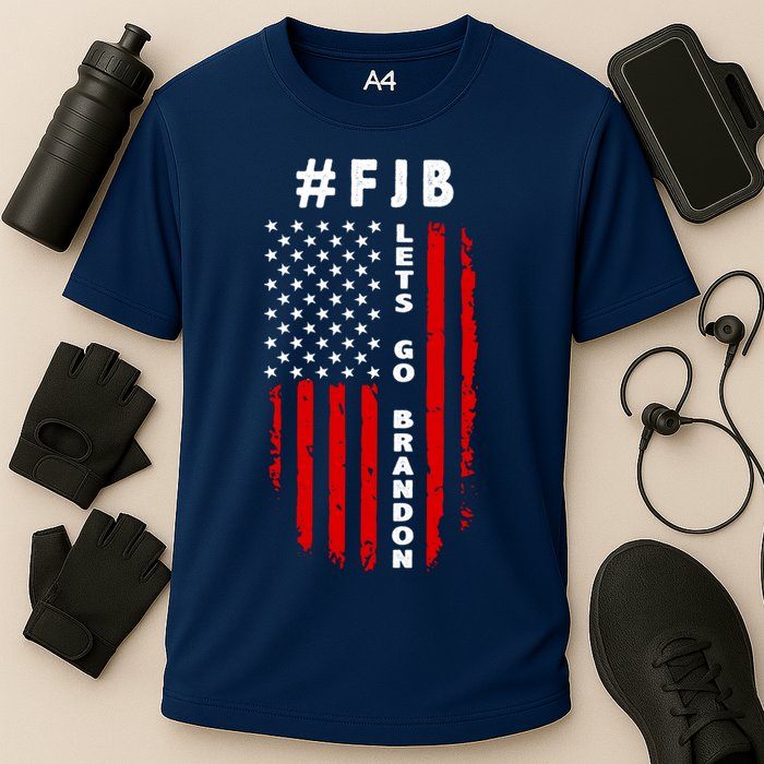 FJB Let's Go Brandon American Flag Performance Shirt
