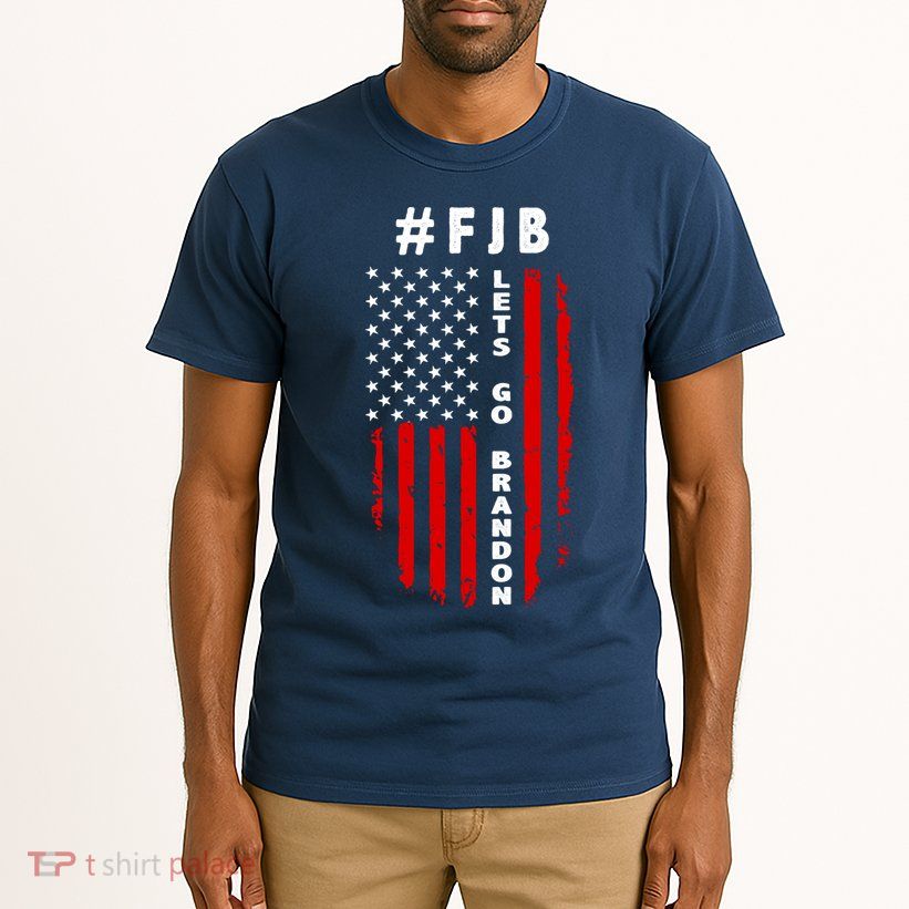 FJB Let's Go Brandon American Flag Tall T-Shirt