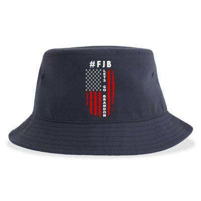 FJB Let's Go Brandon American Flag Sustainable Bucket Hat