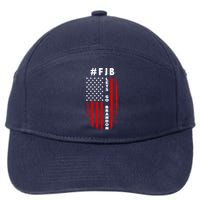 FJB Let's Go Brandon American Flag 7-Panel Snapback Hat
