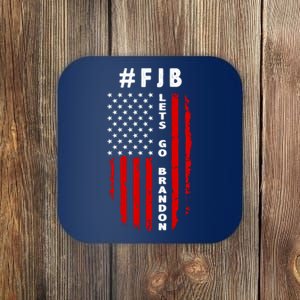 FJB Let's Go Brandon American Flag Coaster