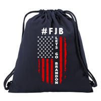 FJB Let's Go Brandon American Flag Drawstring Bag