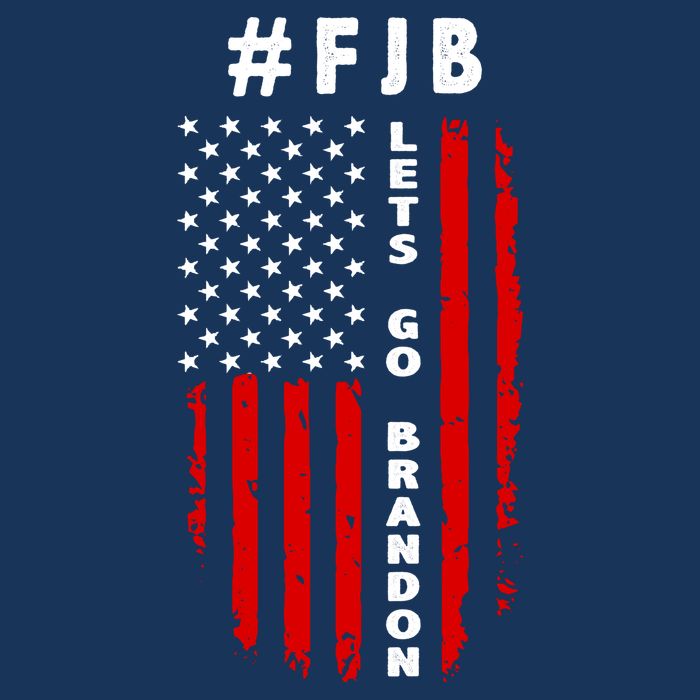 FJB Let's Go Brandon American Flag Drawstring Bag