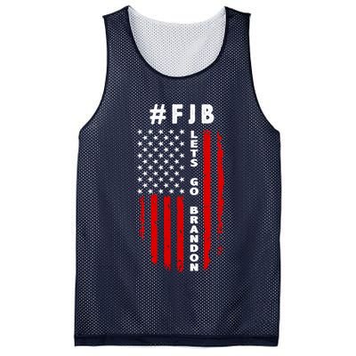 FJB Let's Go Brandon American Flag Mesh Reversible Basketball Jersey Tank