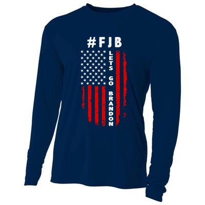 FJB Let's Go Brandon American Flag Cooling Performance Long Sleeve Crew