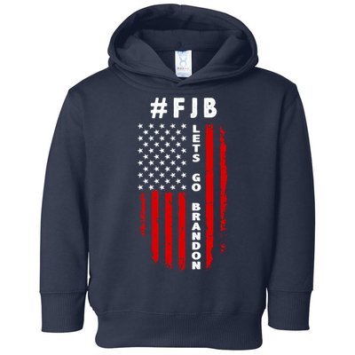 FJB Let's Go Brandon American Flag Toddler Hoodie