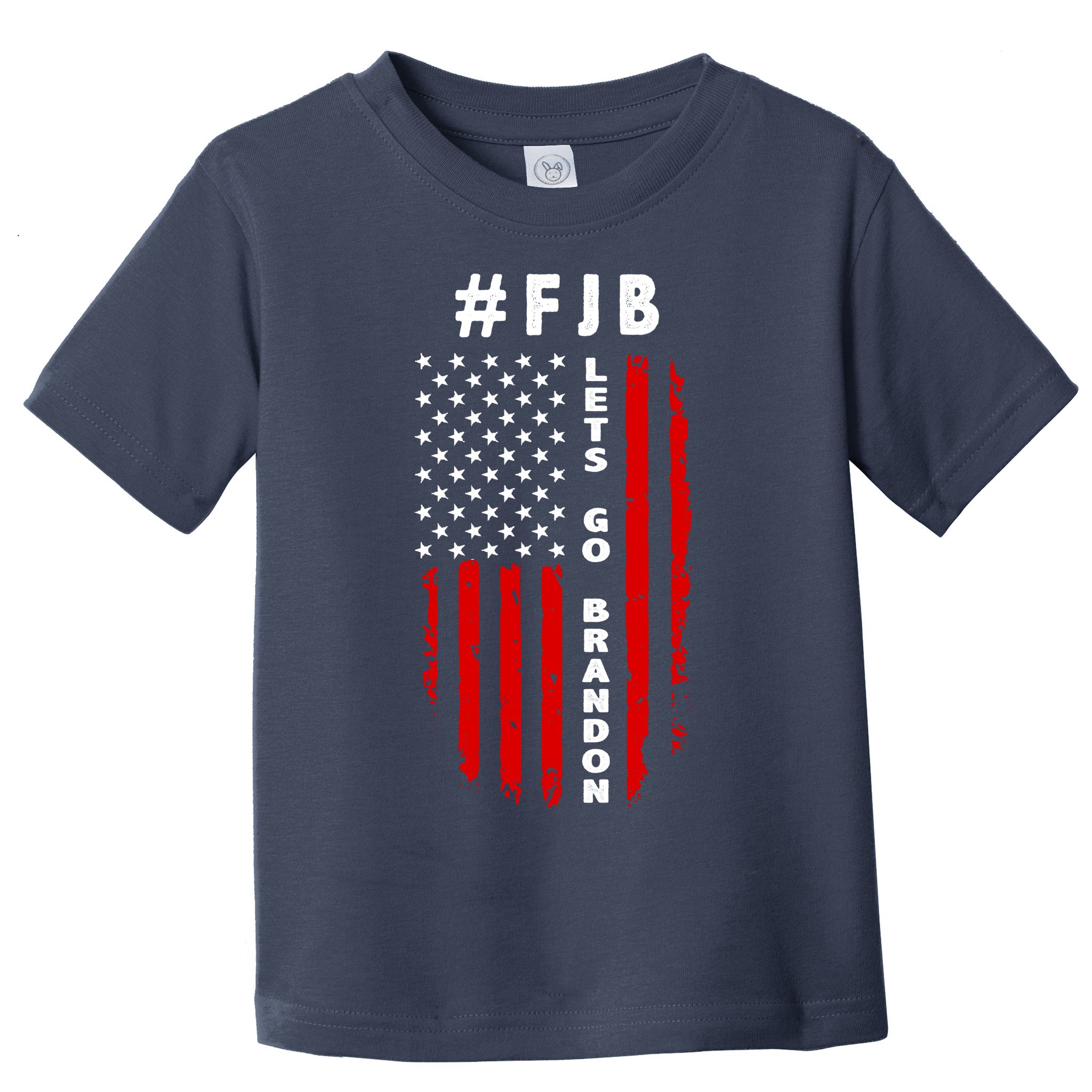 FJB Let's Go Brandon American Flag Toddler T-Shirt