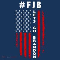 FJB Let's Go Brandon American Flag Womens T-Shirt