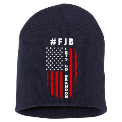 FJB Let's Go Brandon American Flag Short Acrylic Beanie