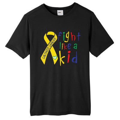 Fight Like Gold Ribbon Childhood Cancer Awareness Gift Tall Fusion ChromaSoft Performance T-Shirt