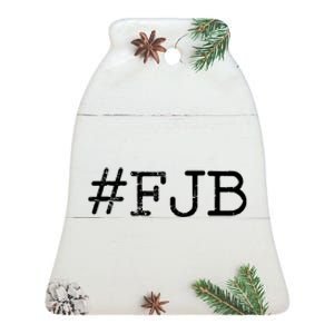 Fjb Lets Go Brandon Ceramic Bell Ornament