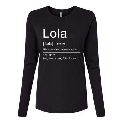 Filipino Lola Grandma Philippines Cool Gift Funny Gift Womens Cotton Relaxed Long Sleeve T-Shirt