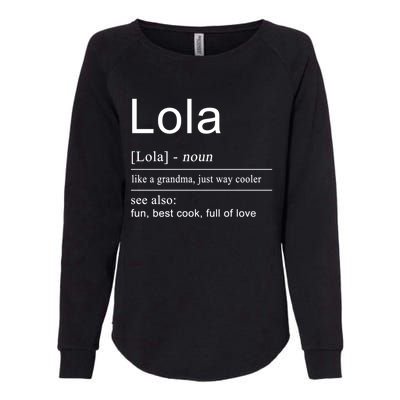 Filipino Lola Grandma Philippines Cool Gift Funny Gift Womens California Wash Sweatshirt