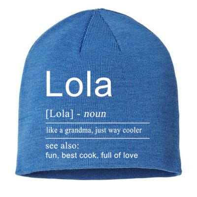 Filipino Lola Grandma Philippines Cool Gift Funny Gift Sustainable Beanie