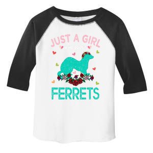 Ferret Lover Gift Just A Girl Who Loves Ferrets Gift Toddler Fine Jersey T-Shirt