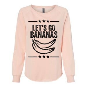 Funny LetS Go Bananas Distressed Grunge Womens California Wash Sweatshirt