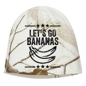 Funny LetS Go Bananas Distressed Grunge Kati - Camo Knit Beanie