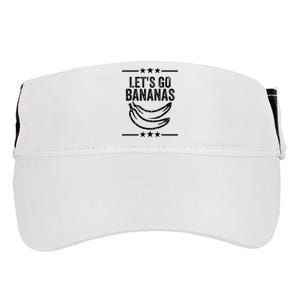 Funny LetS Go Bananas Distressed Grunge Adult Drive Performance Visor