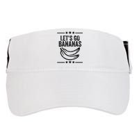 Funny LetS Go Bananas Distressed Grunge Adult Drive Performance Visor