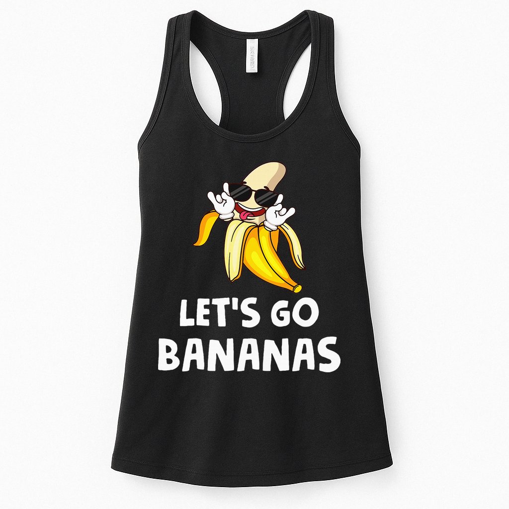 Fruit LetS Go Bananas Banana Womens Tank Top