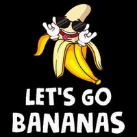 Fruit LetS Go Bananas Banana Zip Tote Bag