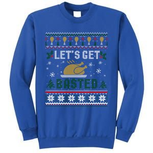 Funny Lets Get Basted Ugly Thanksgiving Sweater Funny Gift Sweatshirt