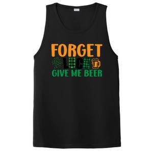 Forget Luck Give Me Beer Funny Beer St Patricks Day PosiCharge Competitor Tank