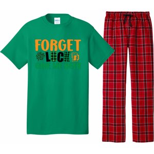 Forget Luck Give Me Beer Funny Beer St Patricks Day Pajama Set