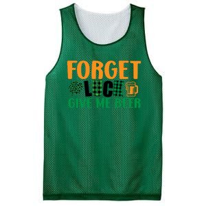 Forget Luck Give Me Beer Funny Beer St Patricks Day Mesh Reversible Basketball Jersey Tank