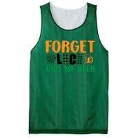 Forget Luck Give Me Beer Funny Beer St Patricks Day Mesh Reversible Basketball Jersey Tank