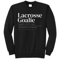 Funny Lacrosse Goalie Quote Definition Men Woman Kids Sweatshirt