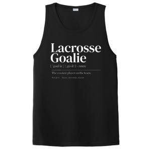 Funny Lacrosse Goalie Quote Definition Men Woman Kids PosiCharge Competitor Tank