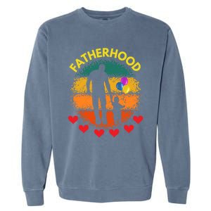 Fatherhood Love Gift Garment-Dyed Sweatshirt