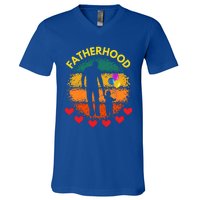 Fatherhood Love Gift V-Neck T-Shirt