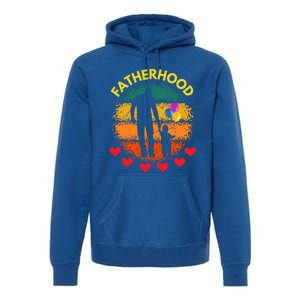 Fatherhood Love Gift Premium Hoodie