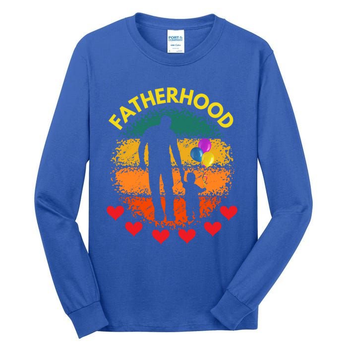 Fatherhood Love Gift Tall Long Sleeve T-Shirt