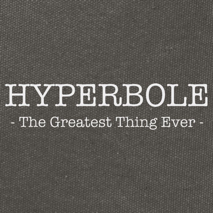 Funny Literary Hyperbole The Greatest Thing Ever Cotton Canvas Backpack