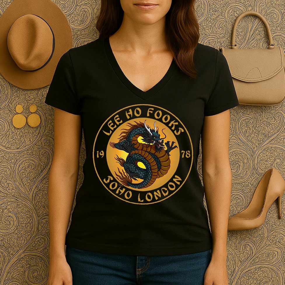 Funny Lee Ho Fooks Chinese Restaurant Women's V-Neck T-Shirt