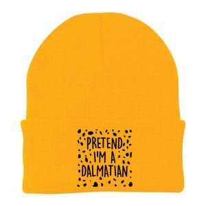 Funny Lazy Halloween Costume Pretend I'm A Dalmatian Knit Cap Winter Beanie