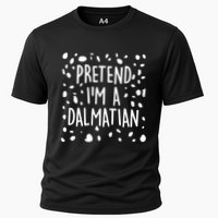Funny Lazy Halloween Costume Pretend I'm A Dalmatian Cooling Performance Crew T-Shirt