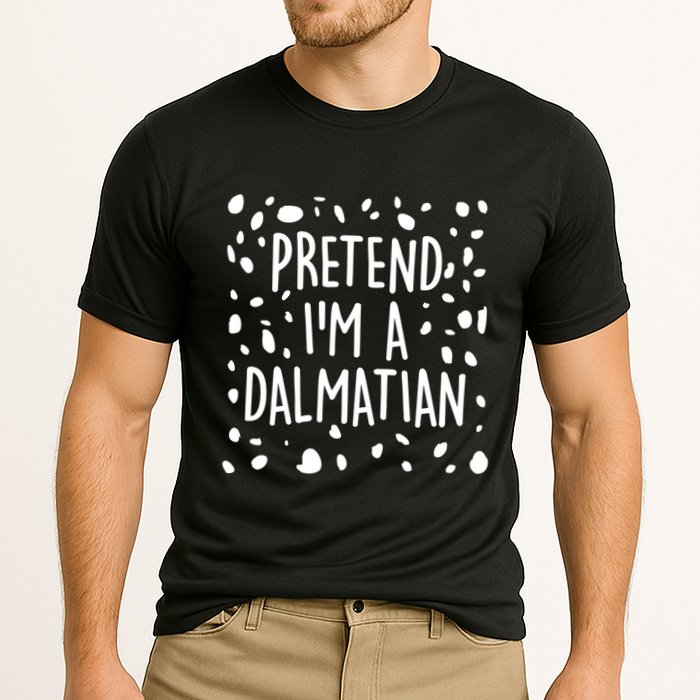 Funny Lazy Halloween Costume Pretend I'm A Dalmatian Cooling Performance Crew T-Shirt