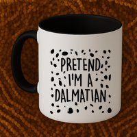 Funny Lazy Halloween Costume Pretend I'm A Dalmatian Mug