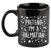 Funny Lazy Halloween Costume Pretend I'm A Dalmatian 11oz C Handle Ceramic Mug