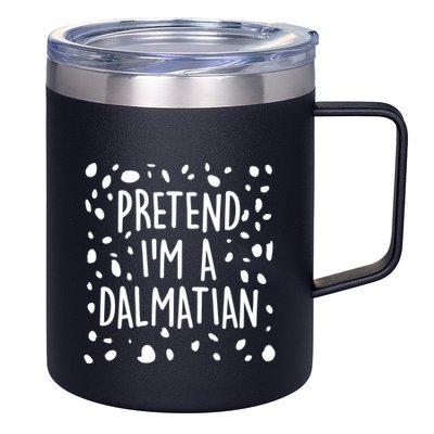 Funny Lazy Halloween Costume Pretend I'm A Dalmatian 12oz Stainless Steel Coffee Mug