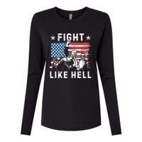 Fight Like Hell Trump Fight American Trump Stronger 2024 Womens Cotton Relaxed Long Sleeve T-Shirt