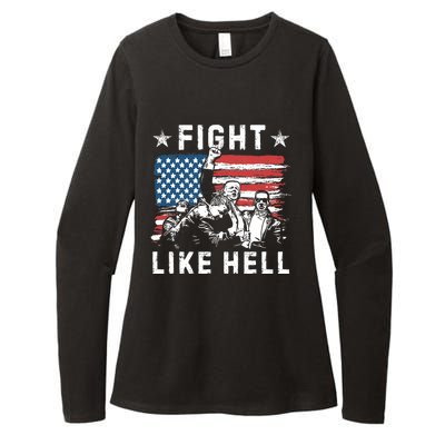 Fight Like Hell Trump Fight American Trump Stronger 2024 Womens CVC Long Sleeve Shirt