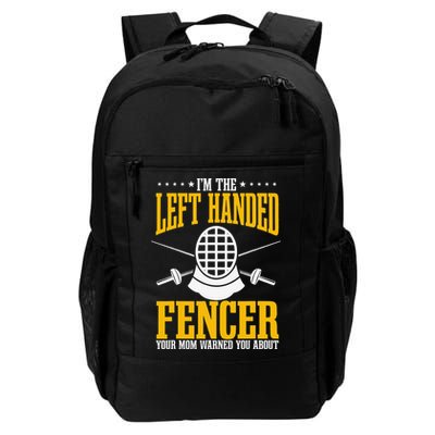 Fencing Left Handed Fencer Sport Fence Foil Epee Sabre Backpack