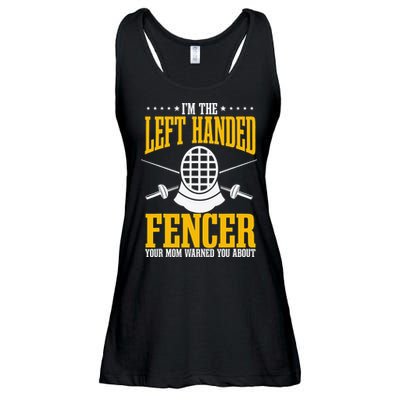 Fencing Left Handed Fencer Sport Fence Foil Epee Sabre Ladies Essential Flowy Tank
