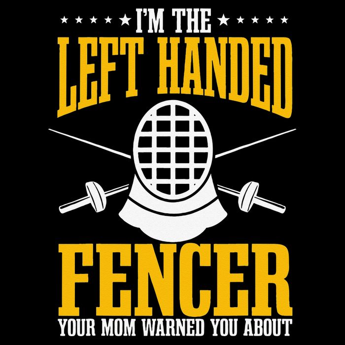 Fencing Left Handed Fencer Sport Fence Foil Epee Sabre Flat Bill Trucker Hat