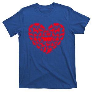 Funny Love Heart Golden Retriever Dog Valentine's Day Funny Gift T-Shirt